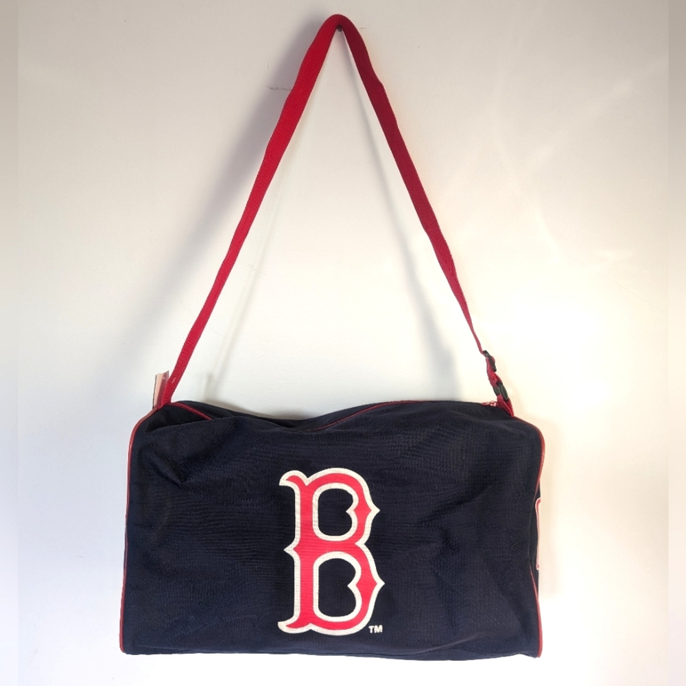 Vintage Boston Red Sox ⚾ Stop & Shop Logo Navy Blue Duffle Bag